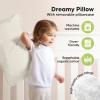 imageKeaBabies Toddler Pillow with Pillowcase Jumbo 14X20  Soft Organic Cotton Toddler Pillows for Sleeping  Machine Washable  Perfect for Travel Toddler Bed Set Soft WhiteClay