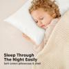 imageKeaBabies Toddler Pillow with Pillowcase Jumbo 14X20  Soft Organic Cotton Toddler Pillows for Sleeping  Machine Washable  Perfect for Travel Toddler Bed Set Soft WhiteFlora Vale