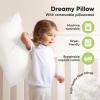 imageKeaBabies Toddler Pillow with Pillowcase Jumbo 14X20  Soft Organic Cotton Toddler Pillows for Sleeping  Machine Washable  Perfect for Travel Toddler Bed Set Soft WhiteSoft White