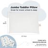 imageKeaBabies Toddler Pillow with Pillowcase Jumbo 14X20  Soft Organic Cotton Toddler Pillows for Sleeping  Machine Washable  Perfect for Travel Toddler Bed Set Soft WhiteRacecars