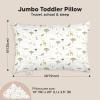 imageKeaBabies Toddler Pillow with Pillowcase Jumbo 14X20  Soft Organic Cotton Toddler Pillows for Sleeping  Machine Washable  Perfect for Travel Toddler Bed Set Soft WhiteGrasslands