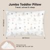imageKeaBabies Toddler Pillow with Pillowcase Jumbo 14X20  Soft Organic Cotton Toddler Pillows for Sleeping  Machine Washable  Perfect for Travel Toddler Bed Set Soft WhiteEscapade