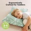 imageKeaBabies Toddler Pillow with Pillowcase Jumbo 14X20  Soft Organic Cotton Toddler Pillows for Sleeping  Machine Washable  Perfect for Travel Toddler Bed Set Soft WhiteDinodood