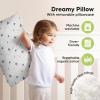 imageKeaBabies Toddler Pillow with Pillowcase Jumbo 14X20  Soft Organic Cotton Toddler Pillows for Sleeping  Machine Washable  Perfect for Travel Toddler Bed Set Soft WhiteCosmo