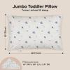 imageKeaBabies Toddler Pillow with Pillowcase Jumbo 14X20  Soft Organic Cotton Toddler Pillows for Sleeping  Machine Washable  Perfect for Travel Toddler Bed Set Soft WhiteCosmo