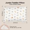imageKeaBabies Toddler Pillow with Pillowcase Jumbo 14X20  Soft Organic Cotton Toddler Pillows for Sleeping  Machine Washable  Perfect for Travel Toddler Bed Set Soft WhiteSafari Echo