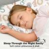 imageKeaBabies Toddler Pillow with Pillowcase Jumbo 14X20  Soft Organic Cotton Toddler Pillows for Sleeping  Machine Washable  Perfect for Travel Toddler Bed Set Soft WhiteWild Count