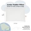 imageKeaBabies Toddler Pillow with Pillowcase Jumbo 14X20  Soft Organic Cotton Toddler Pillows for Sleeping  Machine Washable  Perfect for Travel Toddler Bed Set Soft WhiteSage
