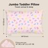 imageKeaBabies Toddler Pillow with Pillowcase Jumbo 14X20  Soft Organic Cotton Toddler Pillows for Sleeping  Machine Washable  Perfect for Travel Toddler Bed Set Soft WhiteFlutter