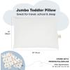 imageKeaBabies Toddler Pillow with Pillowcase Jumbo 14X20  Soft Organic Cotton Toddler Pillows for Sleeping  Machine Washable  Perfect for Travel Toddler Bed Set Soft WhiteWild Count