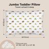imageKeaBabies Toddler Pillow with Pillowcase Jumbo 14X20  Soft Organic Cotton Toddler Pillows for Sleeping  Machine Washable  Perfect for Travel Toddler Bed Set Soft WhiteConstruction
