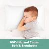 imageKeaBabies Toddler Pillowcase 13quotx18quot  Organic Cotton Toddler Pillowcase for Kids Boys Girls Soft ampamp Durable Cotton Cover for Miniature Sleepy Pillows Cute Colors Pillow Sold Separately VroomSoft White