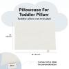 imageKeaBabies Toddler Pillowcase 13quotx18quot  Organic Cotton Toddler Pillowcase for Kids Boys Girls Soft ampamp Durable Cotton Cover for Miniature Sleepy Pillows Cute Colors Pillow Sold Separately VroomPearl Gray