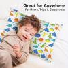 imageKeaBabies Toddler Pillowcase 13quotx18quot  Organic Cotton Toddler Pillowcase for Kids Boys Girls Soft ampamp Durable Cotton Cover for Miniature Sleepy Pillows Cute Colors Pillow Sold Separately VroomHappy Dino