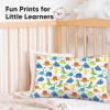 imageKeaBabies Toddler Pillowcase 13quotx18quot  Organic Cotton Toddler Pillowcase for Kids Boys Girls Soft ampamp Durable Cotton Cover for Miniature Sleepy Pillows Cute Colors Pillow Sold Separately VroomHappy Dino