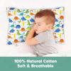 imageKeaBabies Toddler Pillowcase 13quotx18quot  Organic Cotton Toddler Pillowcase for Kids Boys Girls Soft ampamp Durable Cotton Cover for Miniature Sleepy Pillows Cute Colors Pillow Sold Separately VroomHappy Dino