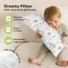 imageMini Toddler Pillow with Pillowcase  9x13 My Little Dreamy Travel Kids Pillow for Sleeping Toddler Bed Small Tiny Organic Cotton Pillowcase Soft ampamp Breathable Kids 24 Years Old PolarKeasafari