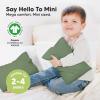 imageMini Toddler Pillow with Pillowcase  9x13 My Little Dreamy Travel Kids Pillow for Sleeping Toddler Bed Small Tiny Organic Cotton Pillowcase Soft ampamp Breathable Kids 24 Years Old PolarJungle Green