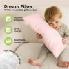 imageMini Toddler Pillow with Pillowcase  9x13 My Little Dreamy Travel Kids Pillow for Sleeping Toddler Bed Small Tiny Organic Cotton Pillowcase Soft ampamp Breathable Kids 24 Years Old PolarMist Pink