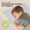 imageMini Toddler Pillow with Pillowcase  9x13 My Little Dreamy Travel Kids Pillow for Sleeping Toddler Bed Small Tiny Organic Cotton Pillowcase Soft ampamp Breathable Kids 24 Years Old PolarFrench Gray