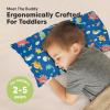 imageMini Toddler Pillow with Pillowcase  9x13 My Little Dreamy Travel Kids Pillow for Sleeping Toddler Bed Small Tiny Organic Cotton Pillowcase Soft ampamp Breathable Kids 24 Years Old PolarDinoworld