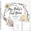 imageFirst 5 Years Baby Memory Book Girl Boy  90 Pages Hardcover First Year Milestone Keepsake Book Newborn Scrapbook for New Parents Minimalist Photo Album Journal Gift for Baby ShowerAdventureLandWonderland
