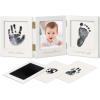 imageInkless Baby Handprint and Footprint Kit for Newborn  Baby Footprint Kit Newborn Keepsake Nursery Picture FrameDog Paw Print MakerPersonalized Gifts for New MomShowers ampamp RegistryPetal PinkGoldWhiteGold