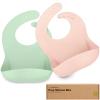 imageKeaBabies 2Pack Silicone Baby Bibs for Eating  Sturdy FoodGrade Silicone Bibs for Babies Girl Boy Large Food Catcher Clean ampamp Put On Easily Waterproof Toddler Feeding Essentials SlateMellow