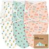 imageKeaBabies 3Pack Organic Baby Swaddle Sleep Sacks  Swaddles for Newborns Infant 03 Months Baby Girls Boys Soft ampamp Snug Newborn Sleep Sack Nursery Swaddling Blankets NordicBeach Day