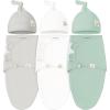 imageKeaBabies 3Pack Swaddles for Newborns Girls Boys with Hats  Organic Soft Baby Sleep Sacks Breathable Baby Swaddle 36 Months Beanies Set Premie Infant Sleep Sack 03 Months BunniesSage