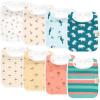 imageKeaBabies 8Pack Organic Baby Bibs for Boys Girls  Super Absorbent Cotton Drool Bibs for Baby Girl ampamp Boy Teething Toddler Drooling Newborn Ultra Soft ampamp Machine Washable Beach DayWildscape