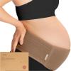 imageKeaBabies Maternity Belly Bands for Pregnant Women  Soft ampamp Breathable Pregnancy Belly Support Band Adjustable Maternity Belt for Back Pelvic Support Comfortable Easy to Use Classic Ivory MLWarm Tan