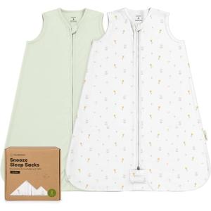image2Pack Baby Sleep SacksZipper Wearable Blanket  05TOG Organic CottonLightweightSoft Cozy Toddler Sleeping Sack 612 months Easy to Wear Large Newborn Transition Swaddles Sleepsacks BumbleBearWildflowers
