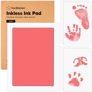 image4Pack Inkless Baby Hand and Footprint Kit  Mess Free Ink Pad for Newborn Keepsake Dog Nose ampamp Paw Print Kit Clean Touch Ink Pad for Baby Hand ampamp Footprints Ideal New Mom Gifts Jet BlackCandy Pink