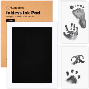 image4Pack Inkless Baby Hand and Footprint Kit  Mess Free Ink Pad for Newborn Keepsake Dog Nose ampamp Paw Print Kit Clean Touch Ink Pad for Baby Hand ampamp Footprints Ideal New Mom Gifts Jet BlackJet Black