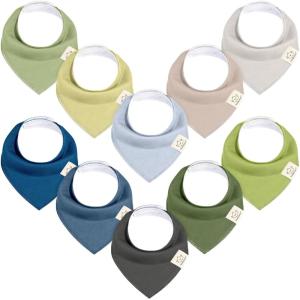 image8Pack Organic Baby Bandana Bibs for Boys Girls  Super Absorbent Triangle Baby Bibs for Drooling and Teething Infant 100 Cotton Extra Soft for Newborn Infant 036 Months ConstellationBrave