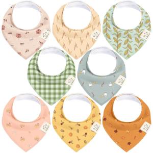 image8Pack Organic Baby Bandana Bibs for Boys Girls  Super Absorbent Triangle Baby Bibs for Drooling and Teething Infant 100 Cotton Extra Soft for Newborn Infant 036 Months ConstellationCountryside