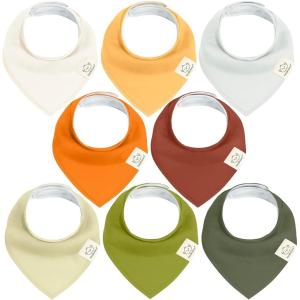 image8Pack Organic Baby Bandana Bibs for Boys Girls  Super Absorbent Triangle Baby Bibs for Drooling and Teething Infant 100 Cotton Extra Soft for Newborn Infant 036 Months ConstellationSahara