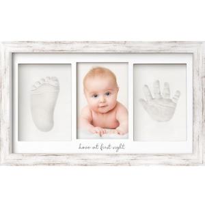 imageBaby Hand and Footprint Kit  Clay Handprint Keepsake Frame Newborn Nursery Picture Frame Personalized New Mom Gifts for Baby Shower ampamp Registry Alpine WhiteVintage White