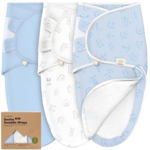 imageBaby Swaddle Sleep Sacks with Zipper  3Pack Swaddles for Newborns 36 Months Infant Baby Girls Boys Soft ampamp Durable Newborn Sleep Sack Easy Diaper Change Swaddling Blanket Sage LAbc Land Cloud