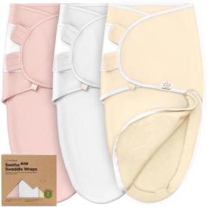 imageBaby Swaddle Sleep Sacks with Zipper  3Pack Swaddles for Newborns 36 Months Infant Baby Girls Boys Soft ampamp Durable Newborn Sleep Sack Easy Diaper Change Swaddling Blanket Sage LDaffodil