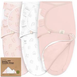 imageBaby Swaddle Sleep Sacks with Zipper  3Pack Swaddles for Newborns 36 Months Infant Baby Girls Boys Soft ampamp Durable Newborn Sleep Sack Easy Diaper Change Swaddling Blanket Sage LAbc Land Rose
