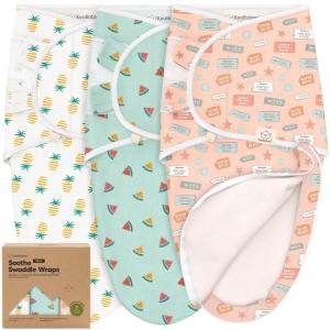 imageBaby Swaddle Sleep Sacks with Zipper  3Pack Swaddles for Newborns 36 Months Infant Baby Girls Boys Soft ampamp Durable Newborn Sleep Sack Easy Diaper Change Swaddling Blanket Sage LBeach Day