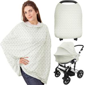 imageCar Seat Covers for Babies  Nursing Covers for Breastfeeding Baby Car Seat Canopy for Girls Boys Nursing Essentials for Breastfeeding Women Infant Stroller Privacy Protection ArcadiaFleur