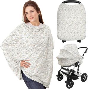 imageCar Seat Covers for Babies  Nursing Covers for Breastfeeding Baby Car Seat Canopy for Girls Boys Nursing Essentials for Breastfeeding Women Infant Stroller Privacy Protection ArcadiaPrairie