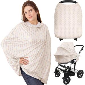 imageCar Seat Covers for Babies  Nursing Covers for Breastfeeding Baby Car Seat Canopy for Girls Boys Nursing Essentials for Breastfeeding Women Infant Stroller Privacy Protection ArcadiaPrism