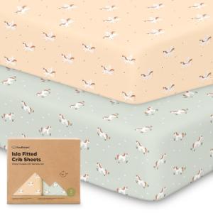 imageKeaBabies 2Pack Baby Crib Sheets for Boys Girls  52x28 Viscose Derived from Bamboo Toddler Bed Sheets Neutral Fitted Crib Mattress Cover for Standard Baby Bedding Soft ampamp Cozy SavannahLune Mystic