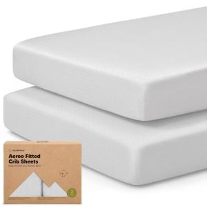imageKeaBabies 2Pack Fitted Crib Sheets for Boys Girls Baby  Soft Bamboo Viscose Cotton 52x28 Standard Crib Mattress Sheets Toddler Bed Mattress Cover Gender Neutral Breathable Durable WoodlandPearl Gray
