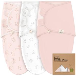 imageKeaBabies 3Pack Organic Baby Swaddle Sleep Sacks  Swaddles for Newborns Infant 03 Months Baby Girls Boys Soft ampamp Snug Newborn Sleep Sack Nursery Swaddling Blankets NordicAbc Land Rose