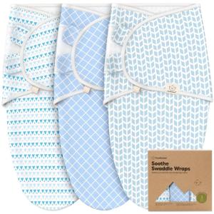 imageKeaBabies 3Pack Organic Baby Swaddle Sleep Sacks  Swaddles for Newborns Infant 03 Months Baby Girls Boys Soft ampamp Snug Newborn Sleep Sack Nursery Swaddling Blankets NordicStorm